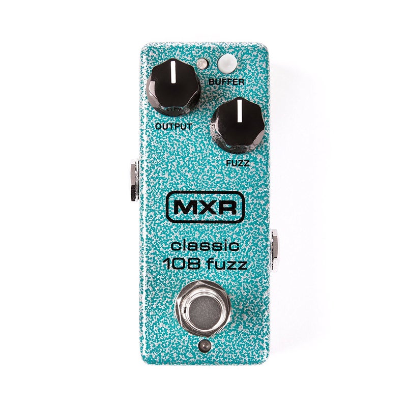 MXR M296 Classic 108 Fuzz Mini Effects Pedal Bundle with 2 Patch Cables and 6 Dunlop Picks - Image 2